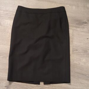 Classiques entier black wool blend pencil skirt size 8